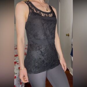 Black lace top